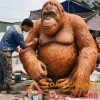 sơn vẽ màu mô hình xốp Đười ươi