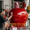 sơn màu mô hình xốp quả táo