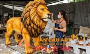 son màu mô hình xốp Sư tử
