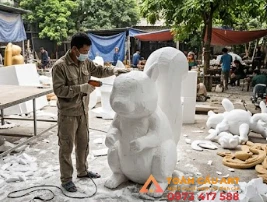  tạo hình Mô hình xốp con Sóc