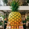 trưng bày mô hình xốp Quả dứa tại cửa hàng