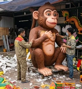 mô hình xốp con Khỉ
